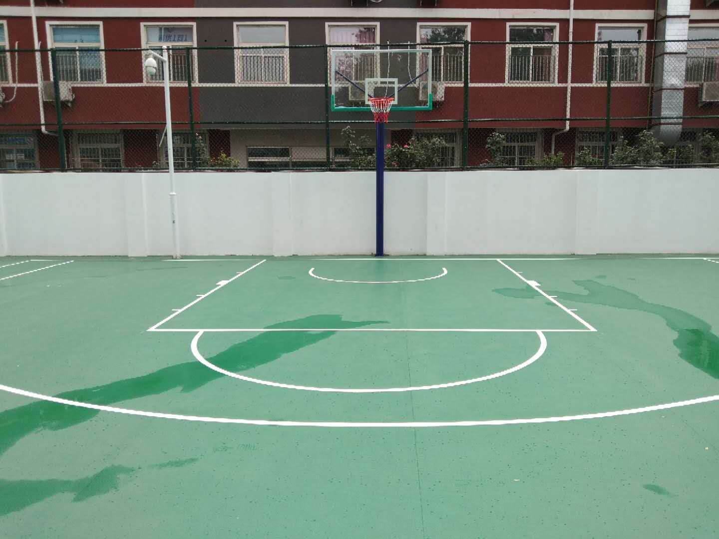 室外籃球場地膠