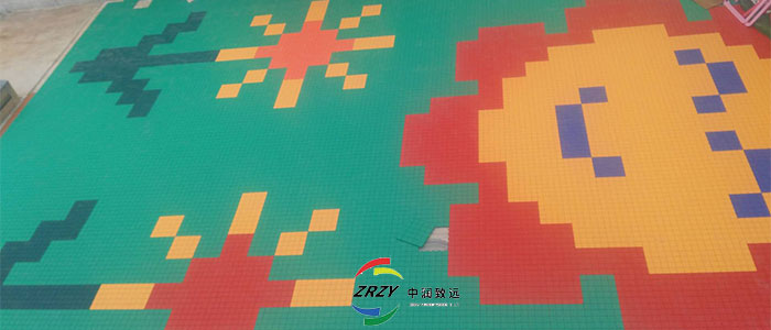昌平靜宇嫻風(fēng)幼兒園-鋪設(shè)懸浮拼裝地板效果