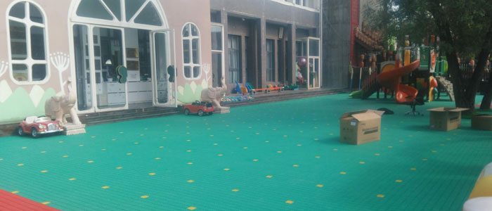 東方龍人國際幼兒園懸浮地板實景圖