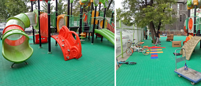 東方龍人國際幼兒園懸浮地板實拍圖