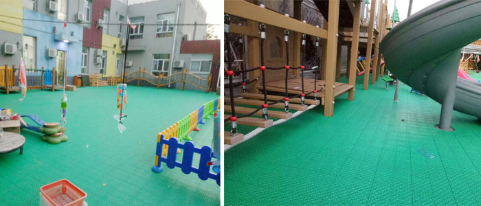 虎坊路幼兒園SES軟連接懸浮式拼裝地板