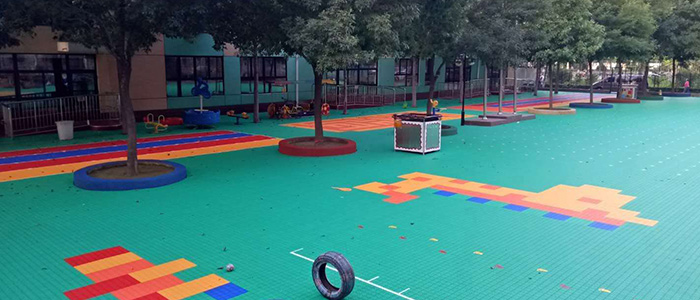 中潤致遠-幼兒園懸浮拼裝地板案例