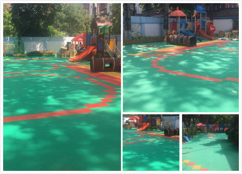 北京市海淀區(qū)紫竹院街道第二幼兒園 拼裝地板