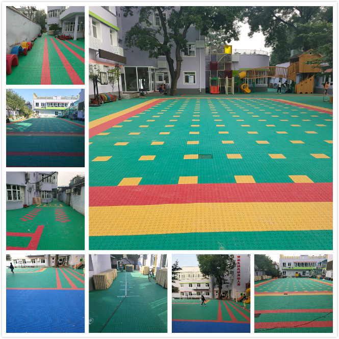 幼兒園專用懸浮式拼裝地板，西城棉花胡同幼兒園沒選錯！