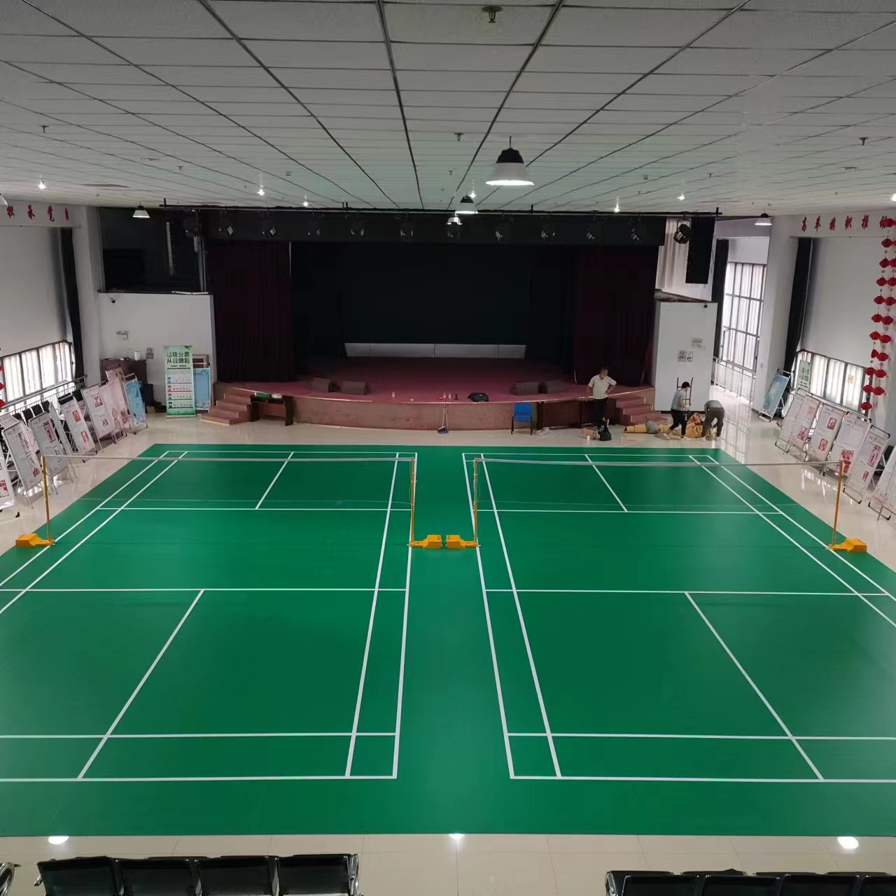 羽毛球PVC運(yùn)動(dòng)地板，北京某文體中心沒有選錯(cuò)！