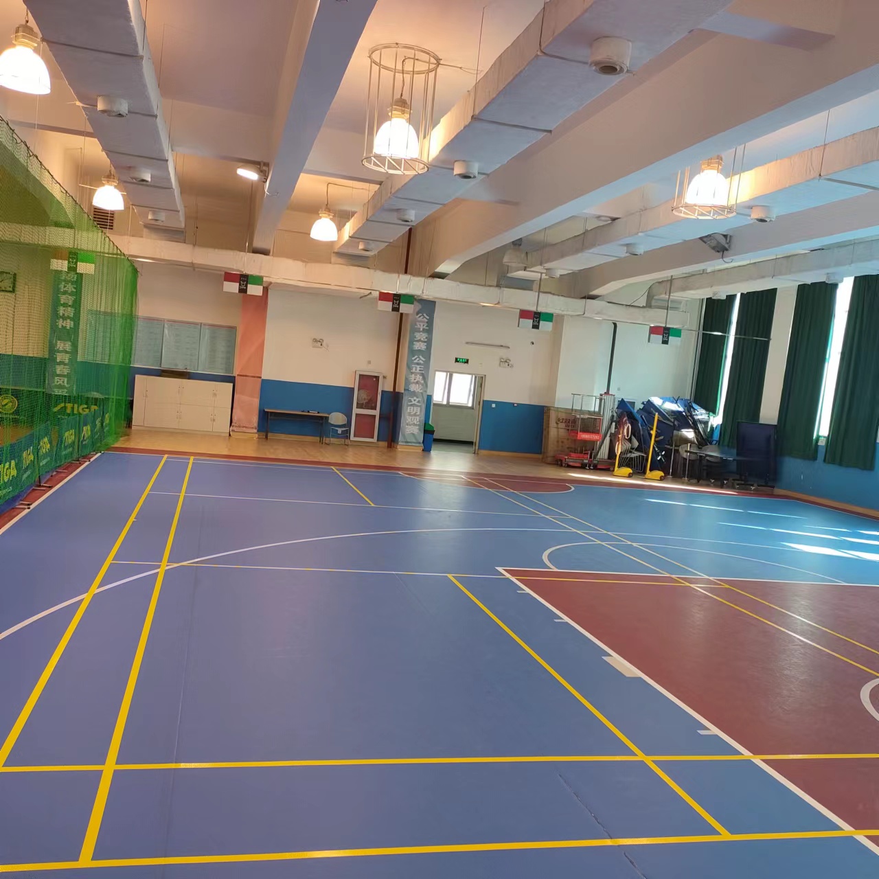 案例賞析|北京某體育局籃球場館運動木地板換新！
