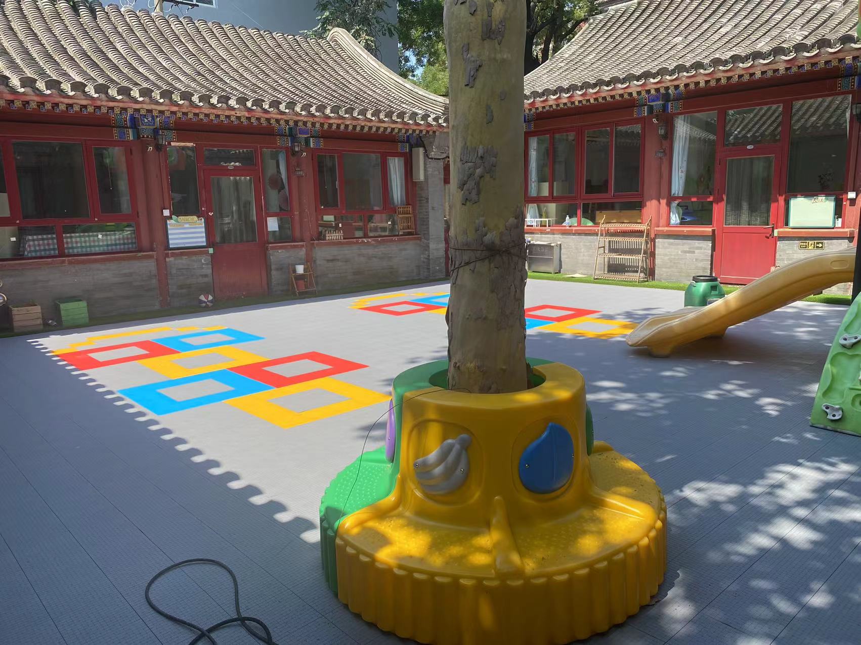 案例賞析|棉花胡同幼兒園某分園懸浮拼裝地板項目圓滿完成！